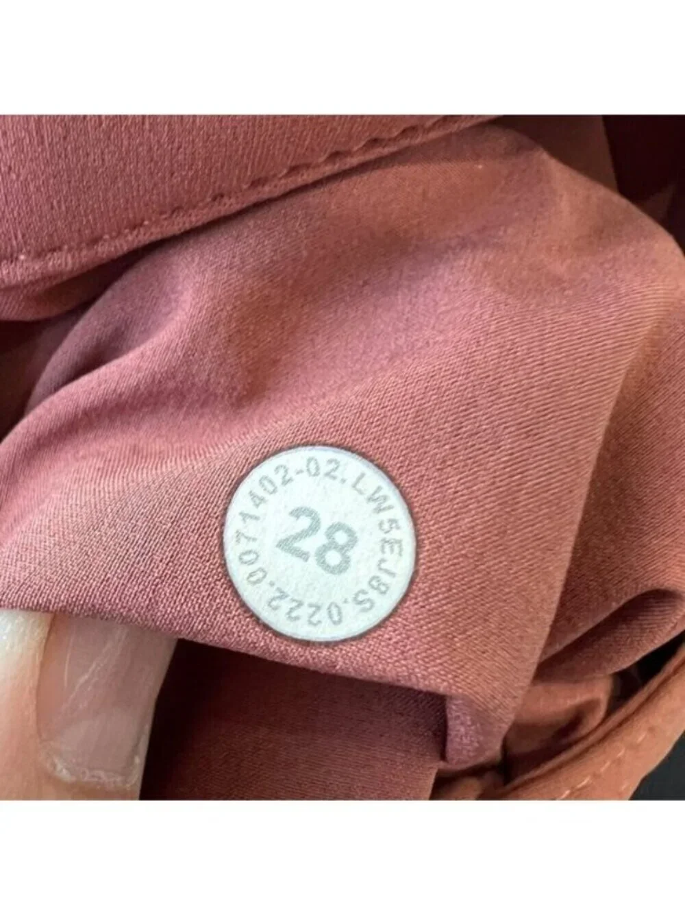 Lululemon City Sleek 5 pockets skinny pants, Dark terracotta, Size 28 H50